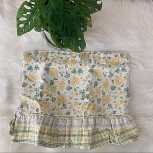NWT 2 Waverly Garden Room Window Ruffle Valance Floral Shabby Chic Cottagecore